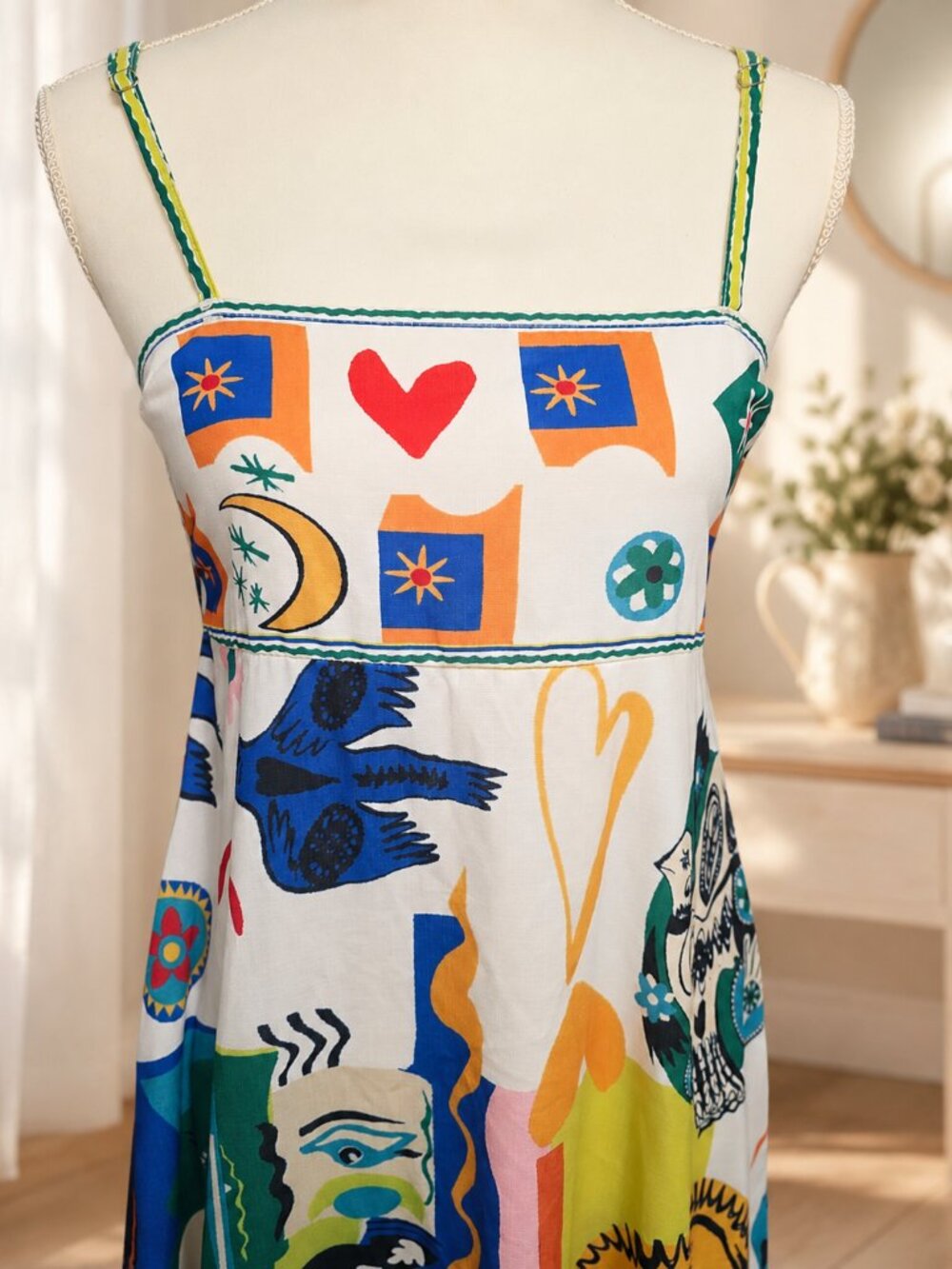 **Colorful Printed Maxi Sundress – Size Small / Medium, No Tags** - Picture 4 of 4